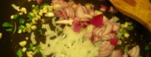 шампиньоны сo шпинатом, сливками и чили. Шаг 3