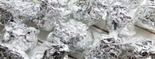 шампиньоны в фольге в духовке. Шаг 7