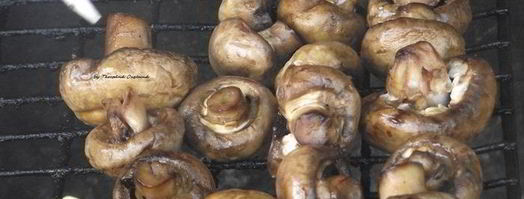 шампиньоны, запеченные на мангале. Шаг 3