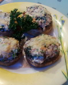 Шампиньоны запеченные со сливочным сыром