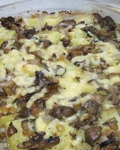 Вешенки с картошкой в духовке