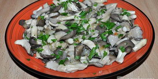 Вешенки жареные