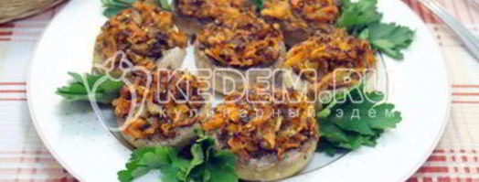 запеченные шампиньоны с овощами. Шаг 7