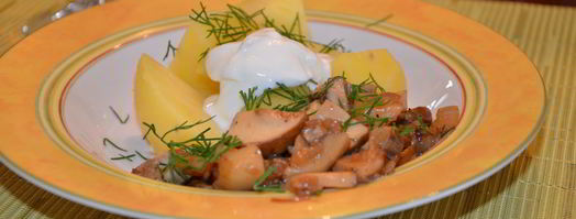 жареные белые грибы. Шаг 2