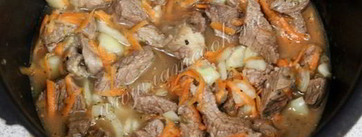 гуляш из говядины в мультиварке. Шаг 5