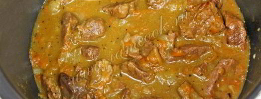 гуляш из говядины в мультиварке. Шаг 6