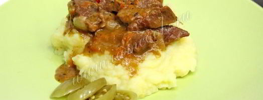 гуляш из говядины в мультиварке. Шаг 7