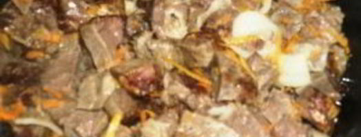 гуляш из легкого. Шаг 3