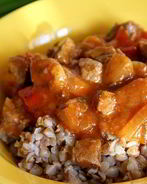 Гуляш из телятины с подливкой