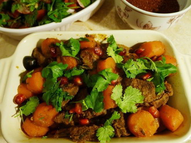 Рецепт гуляша с гранатом