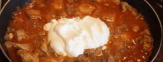 гуляш с грибами и мясом. Шаг 9