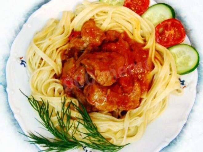 Рецепт гуляша с овощами