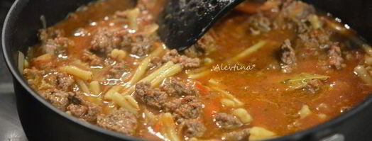 гуляш с пастой. Шаг 4