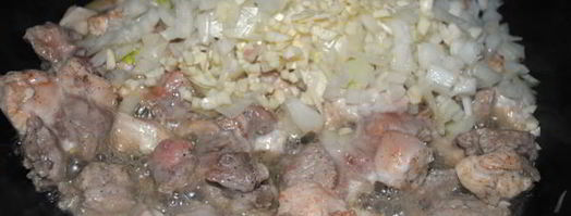 гуляш со стручковой фасолью по-гречески. Шаг 3