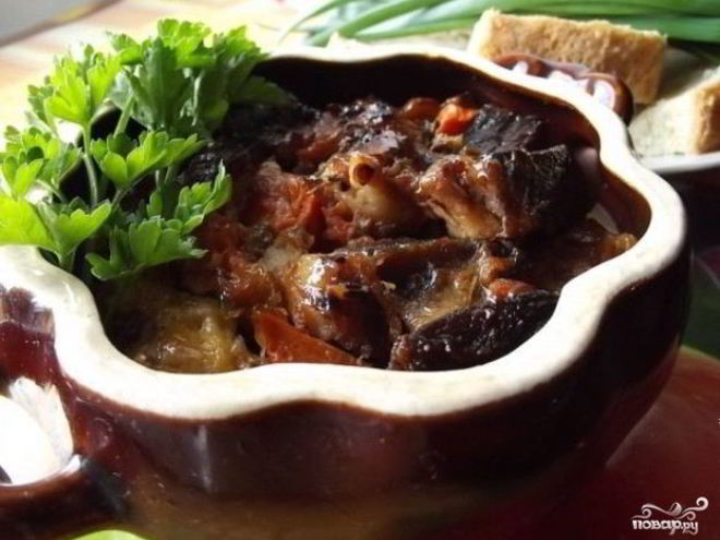 Рецепт гуляша в горшочке в духовке