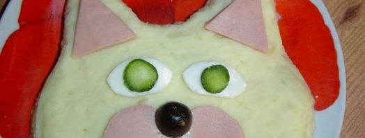 картофельное пюре кот. Шаг 5