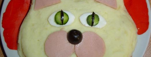 картофельное пюре кот. Шаг 6