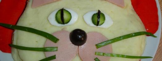 картофельное пюре кот. Шаг 7