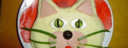 картофельное пюре кот. Шаг 8