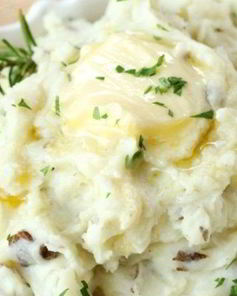 Картофельное пюре с чесноком и сыром