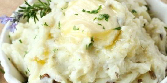 Картофельное пюре с чесноком и сыром