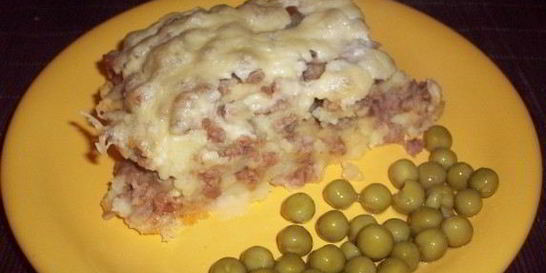 Картофельное пюре с фаршем