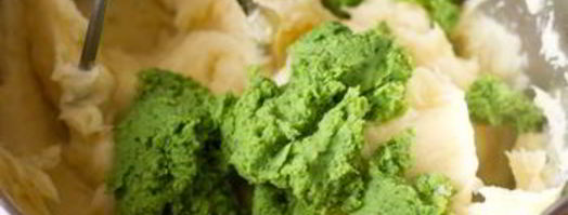 картофельное пюре с горошком и мятой. Шаг 5