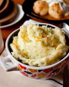 Картофельное пюре с карамелизированным луком