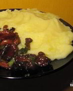 Картофельное пюре с лисичками