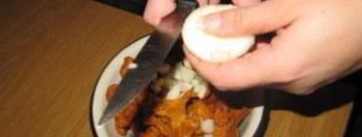 картофельное пюре с лисичками. Шаг 2