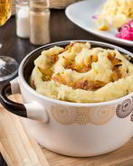 Картофельное пюре с сыром и луком