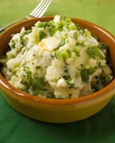 Картофельное пюре с зеленым луком по-ирландски