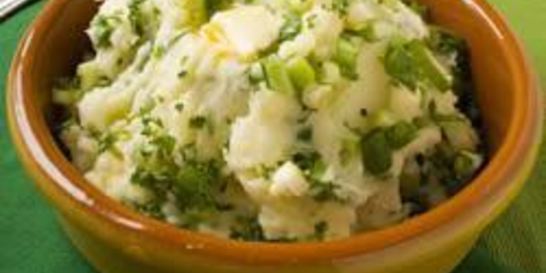 Картофельное пюре с зеленым луком по-ирландски