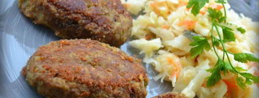 чечевичные котлеты с квашеной капустой. Шаг 3