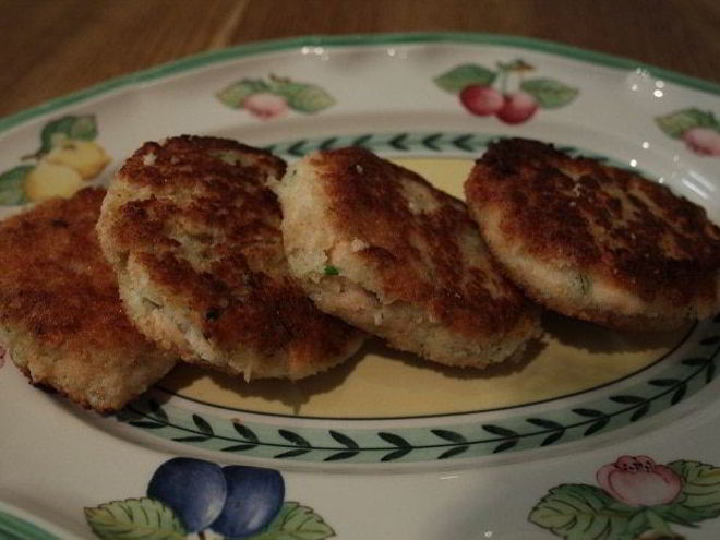 Рецепт картофельных котлеток с семгой