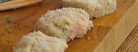 картофельные котлетки с семгой. Шаг 8