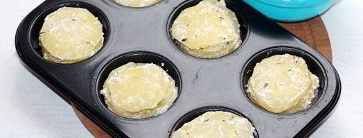 картофельные стожки с сыром и окороком. Шаг 5