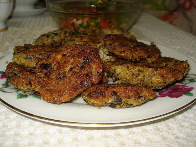 Рецепт котлет баклажановых