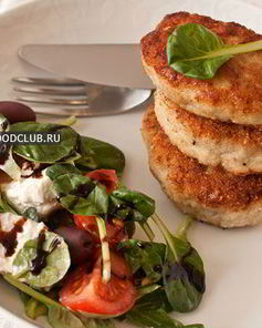 Котлеты из индейки с кабачками