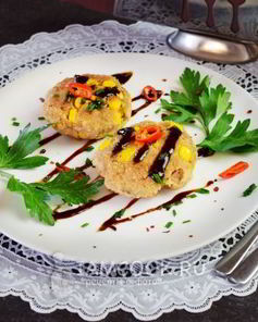 Котлеты из консервированного тунца и кукурузы