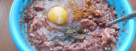 котлеты из куриной печени и свинины. Шаг 4