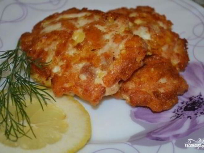 Рецепт котлет из рубленого куриного филе с сыром