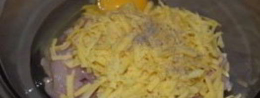 котлеты из рубленого куриного филе с сыром. Шаг 4