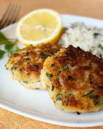 Котлеты из запеченной трески с петрушкой и лимоном