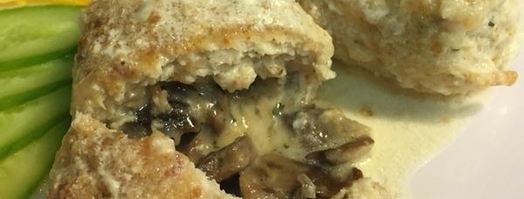 котлеты куриные с грибами под сливочным соусом. Шаг 13