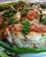 Котлеты куриные с крабовыми палочками