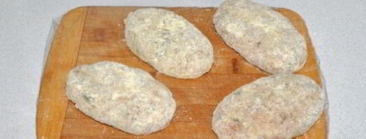 котлеты мясные с горошком и сыром. Шаг 5