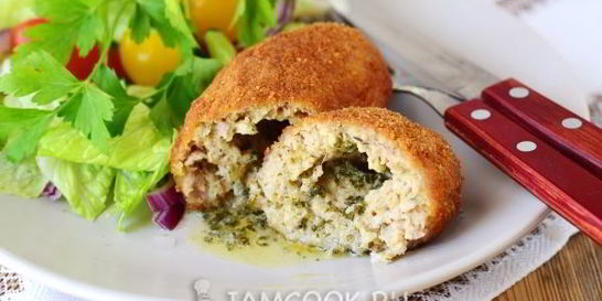 Котлеты по-киевски из фарша