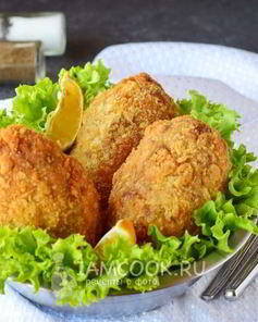 Котлеты с грибами внутри
