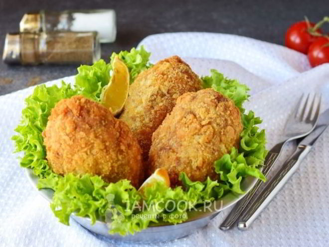 Рецепт котлет с грибами внутри
